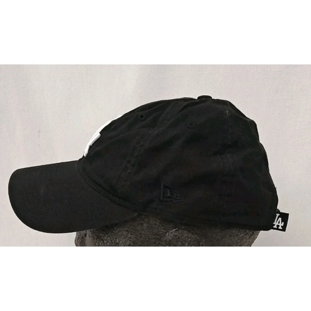 Women's New Era 9twenty MLB LA Dodgers Unstructured‎ Cotton Hat Cap Black White